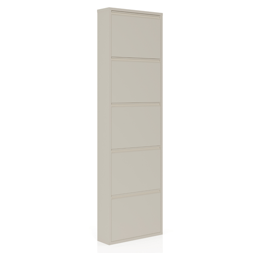 Soft Beige schoenenkast 5 vakken