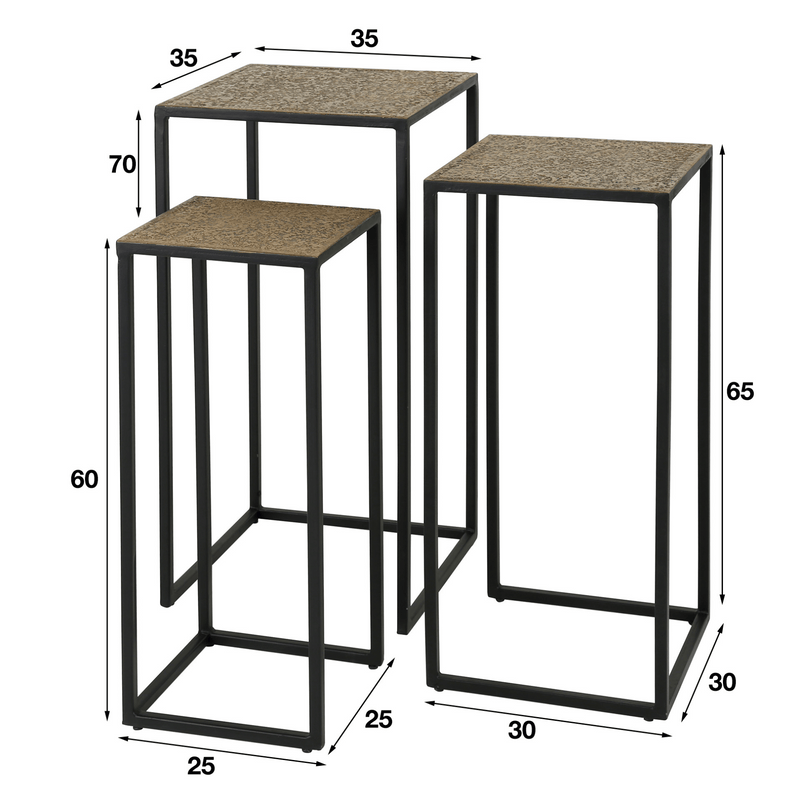 Zuil Mae met afmetingen