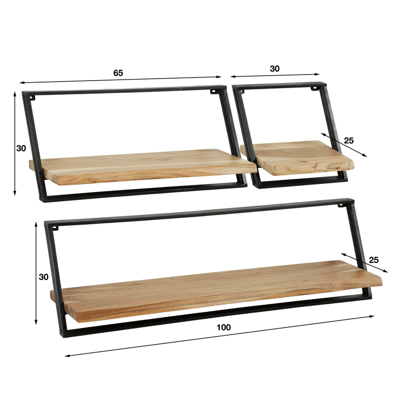 Dami wandschap met afmetingen