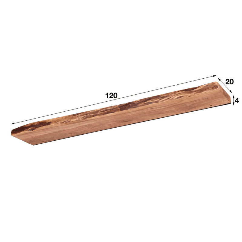 Afmetingen van de Coco wandplank