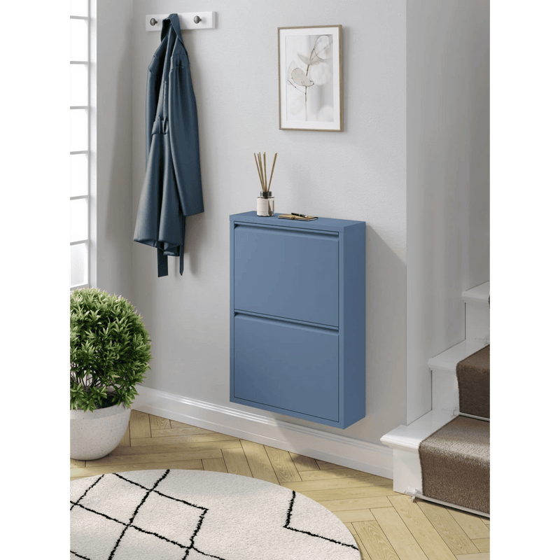 Schoenenkast Bodi 2-vaks Ocean Blue